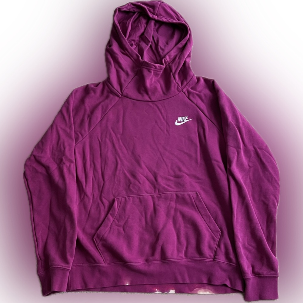Nike Purple Hoodie Sweater - flaw